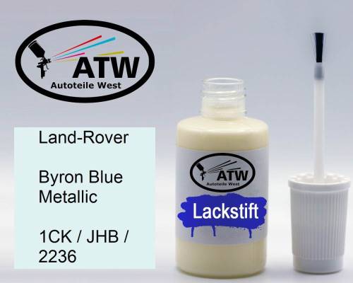 Land-Rover, Byron Blue Metallic, 1CK / JHB / 2236: 20ml Lackstift, von ATW Autoteile West.